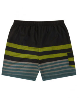 Ed Baxter Black and Green Swim Short. 4XL