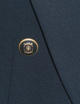 Ferkinghoff of Germany Navy Double Breasted Blazer. Size: Long 44