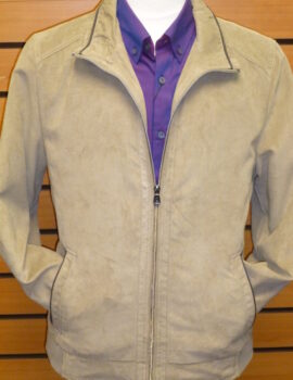 Canson Of Denmark Beige Lightweight Casual Zipped Jacket. 40″ and 46″ chest.