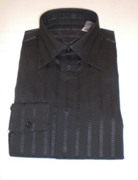 Piscador Black Regular Collar Evening/Party Shirt. Size 15″ Left