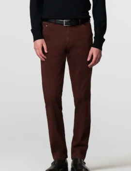 Meyer Fine Micro Burgundy Autumn Trouser. Chicago Style